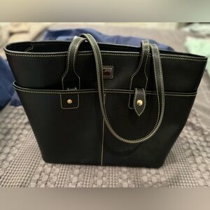 Camden Saffiano Double Pocket Tote